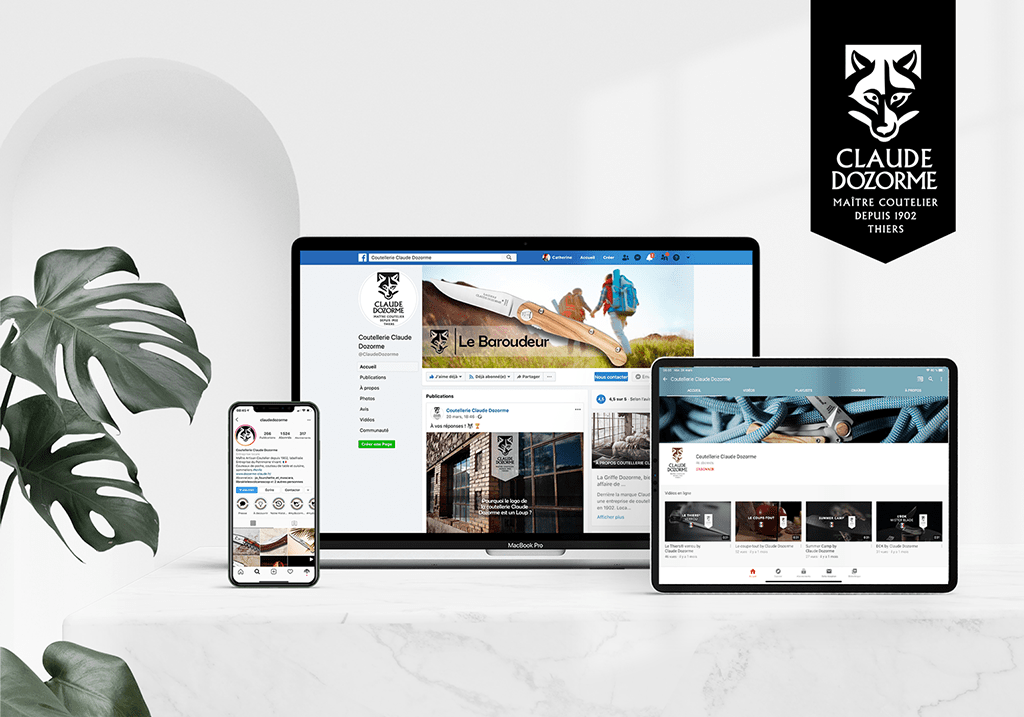 Ne coupons pas le lien, la coutellerie Claude Dozorme est active sur ses réseaux