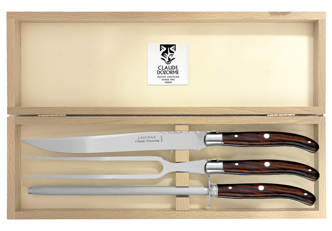 Fromage et beurre - Coffret Laguiole 3 pièces