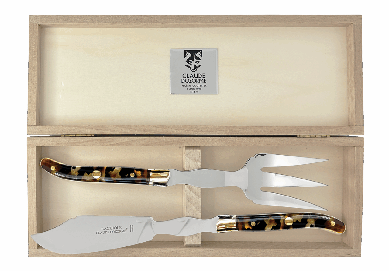 Service à poisson - Coffret Laguiole 2 pièces mitre laiton