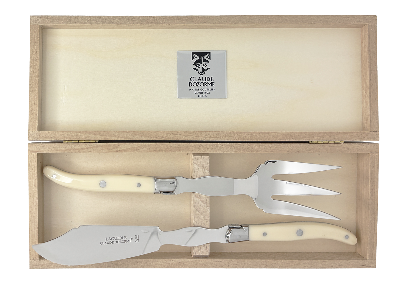 Fromage et beurre - Coffret Laguiole 2 pièces