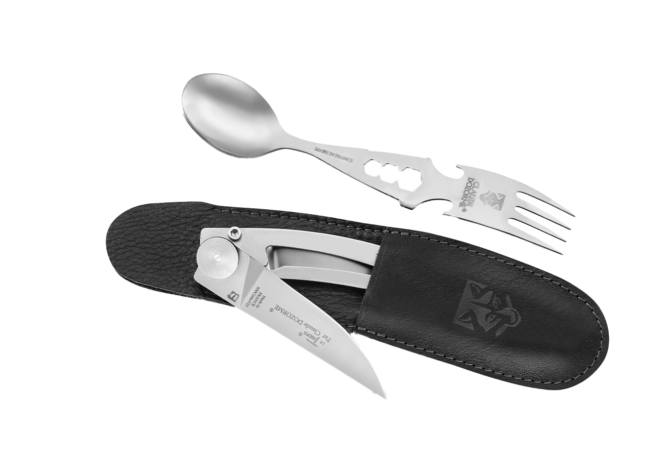 Le Thiers® Verrou - Pochette Le Thiers® (Forkspinner et couteau Liner)