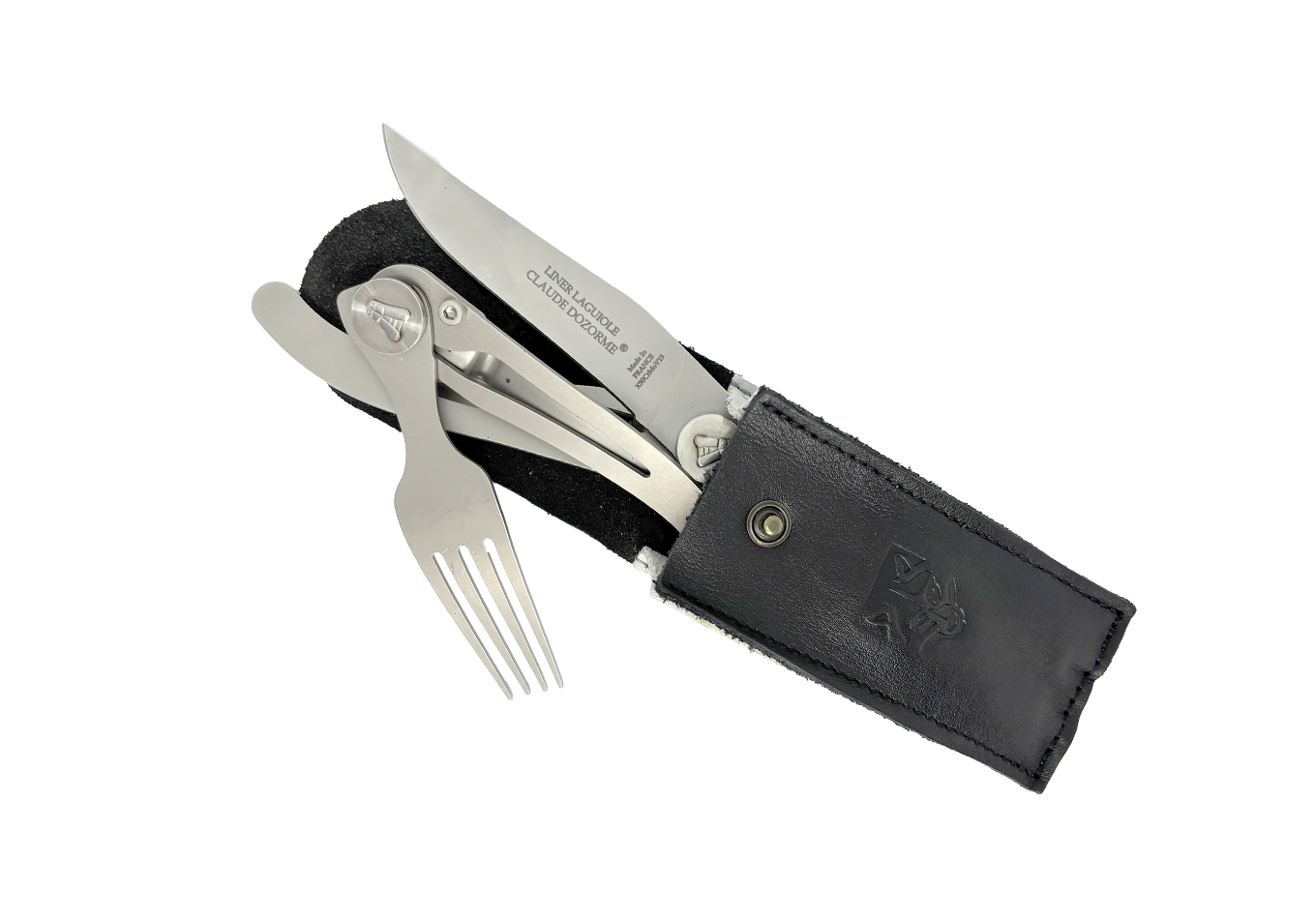 Liner Le Thiers® Nature - Pochette Laguiole (couteau Liner et fourchette)