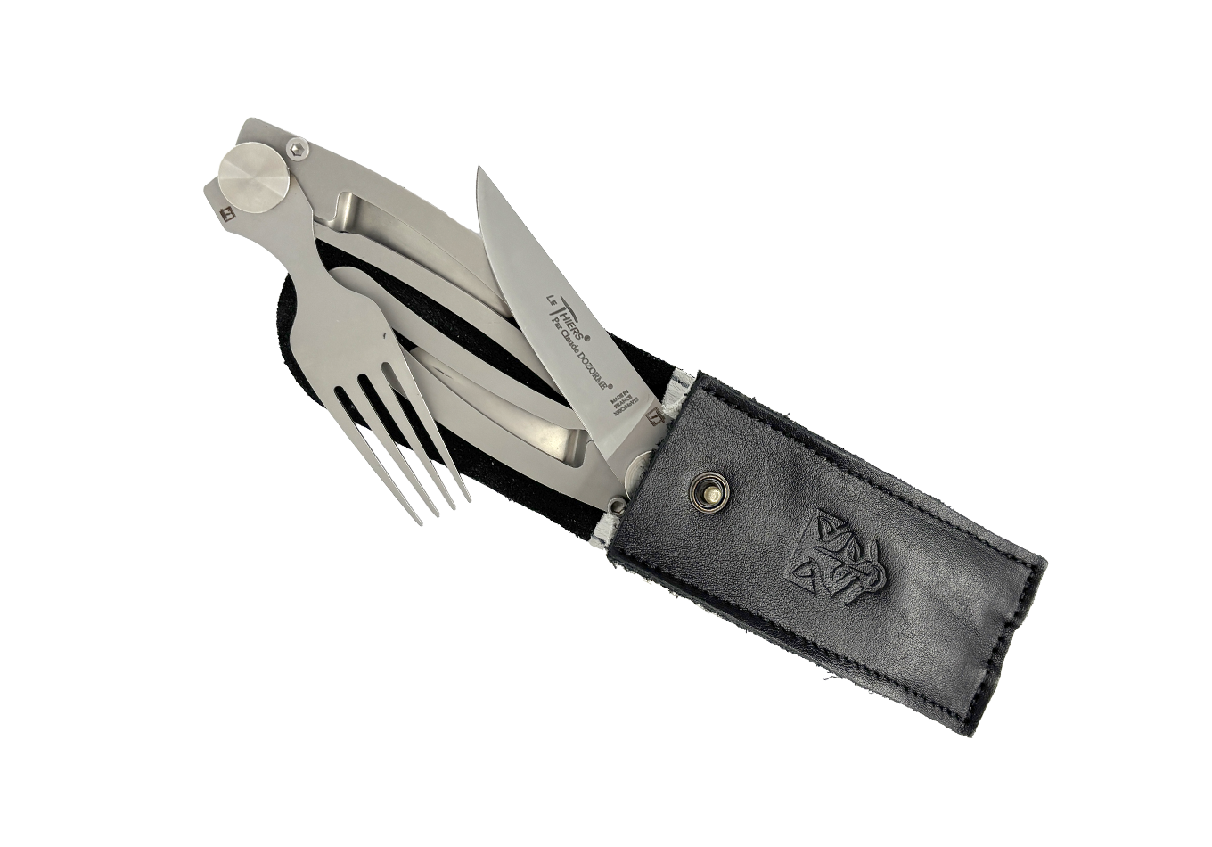 Set Laguiole - Pochette Le Thiers® (couteau Liner et fourchette)