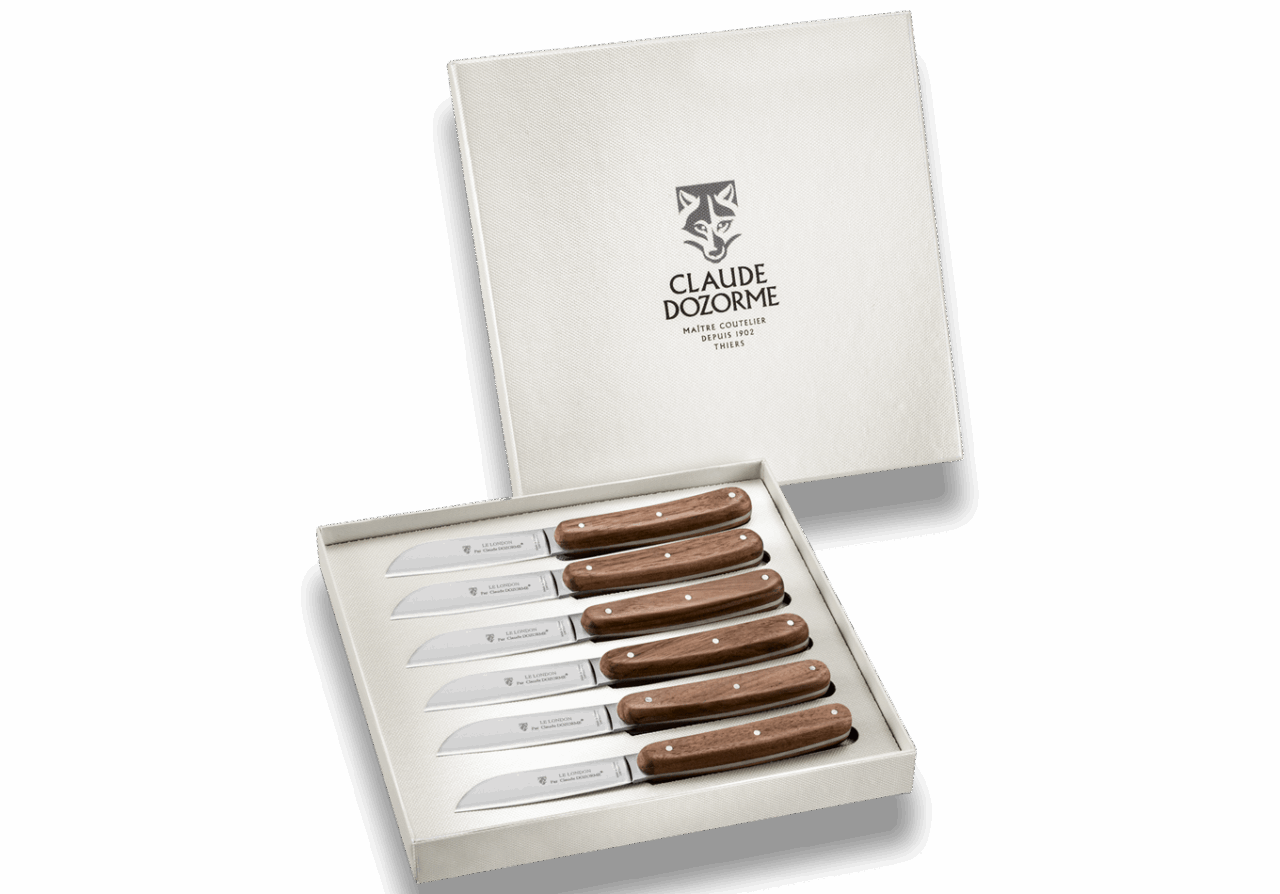 London - Coffret 6 couteaux lame mate