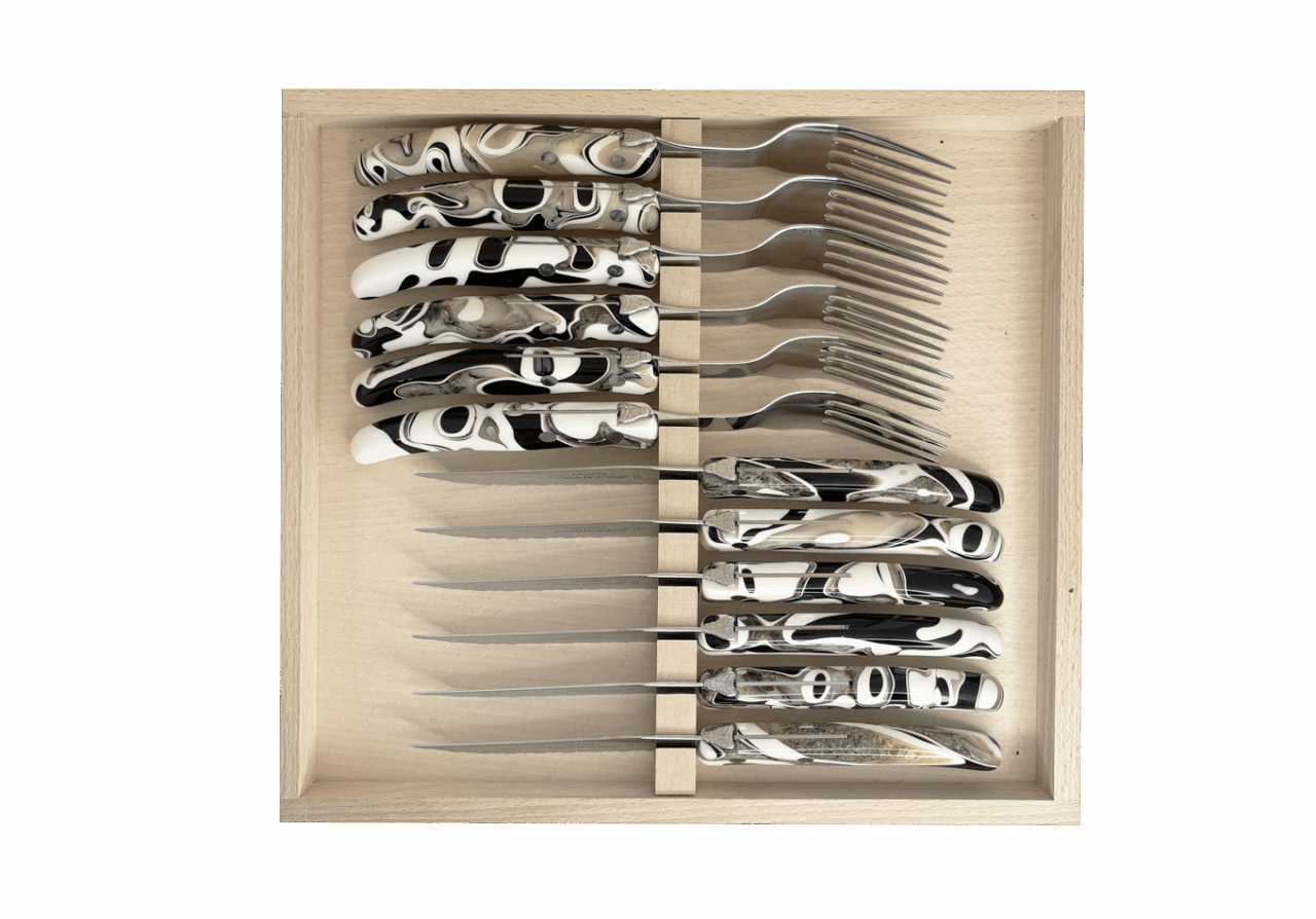 À Table - Coffret 12 pièces (6 couteaux et 6 fourchettes)