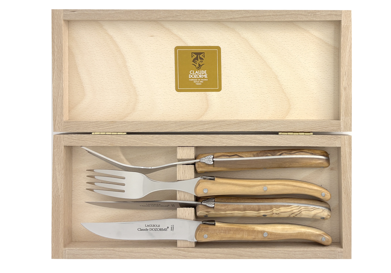 Le Thiers® L'Âme Luxe - Coffret 4 pièces (2 couteaux et 2 fourchettes)