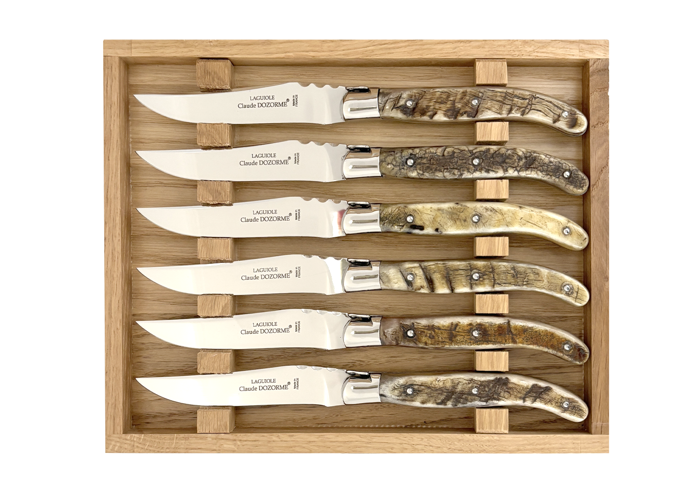 À Table - Coffret chêne 6 couteaux