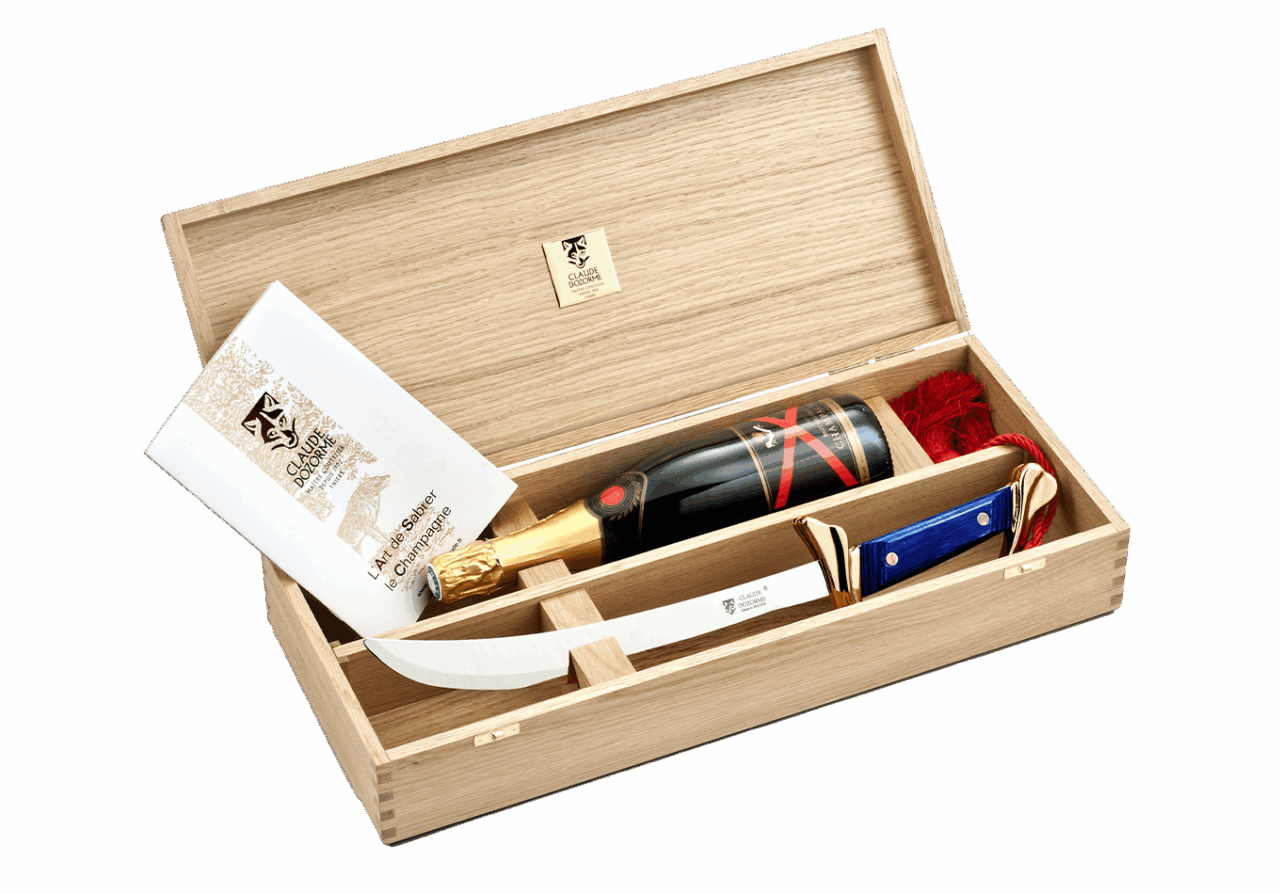 Sabre à Champagne Prestige en coffret bouteille - Coffret Bouteille