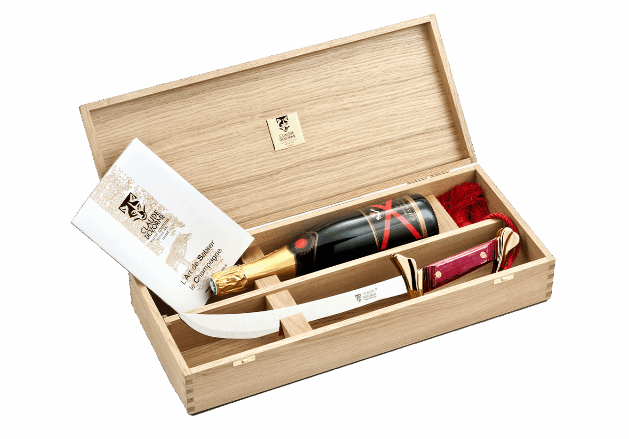 Sabre à Champagne Prestige en coffret bouteille - Coffret Bouteille